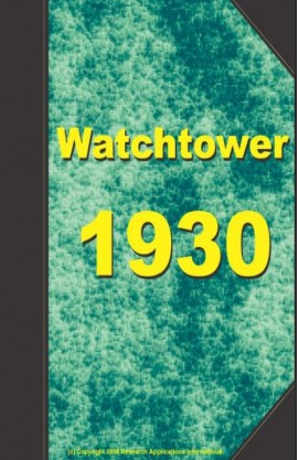 watch tower 1930, №1-24