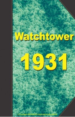 watch tower 1931, №1-24