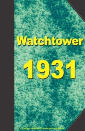 watch tower 1931, №1-24