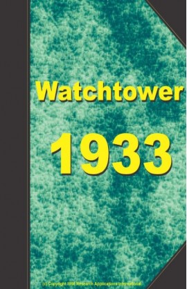watch tower   1933, №1-24