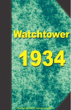 watch tower   1934, №1-24